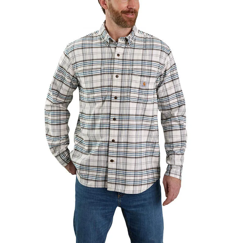 105432 - Carhartt Men's Rugged Flex Relaxed Fit Midweight Flannel Long Sleeve Plaid Shirt