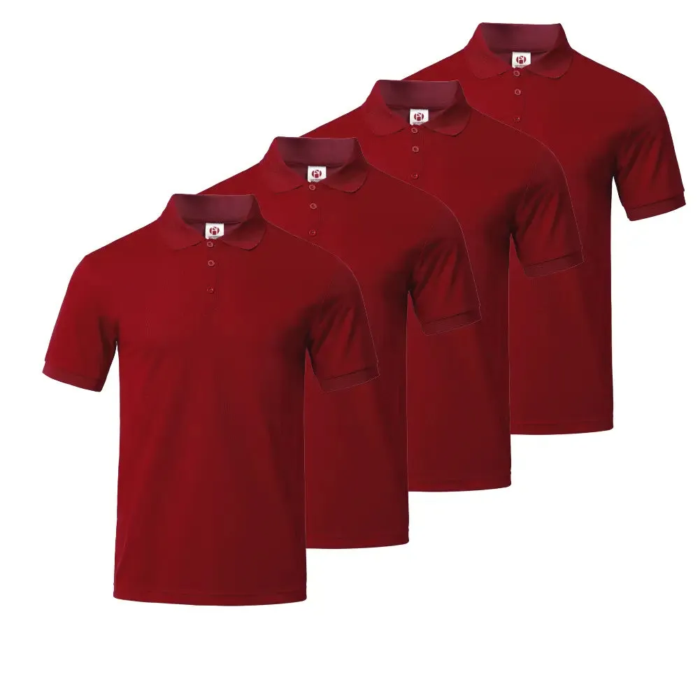 4 Pack Men's Collared Shirts