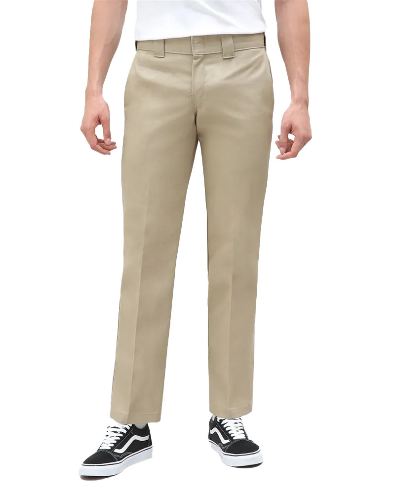 873 Slim Straight Work Trousers in Khaki