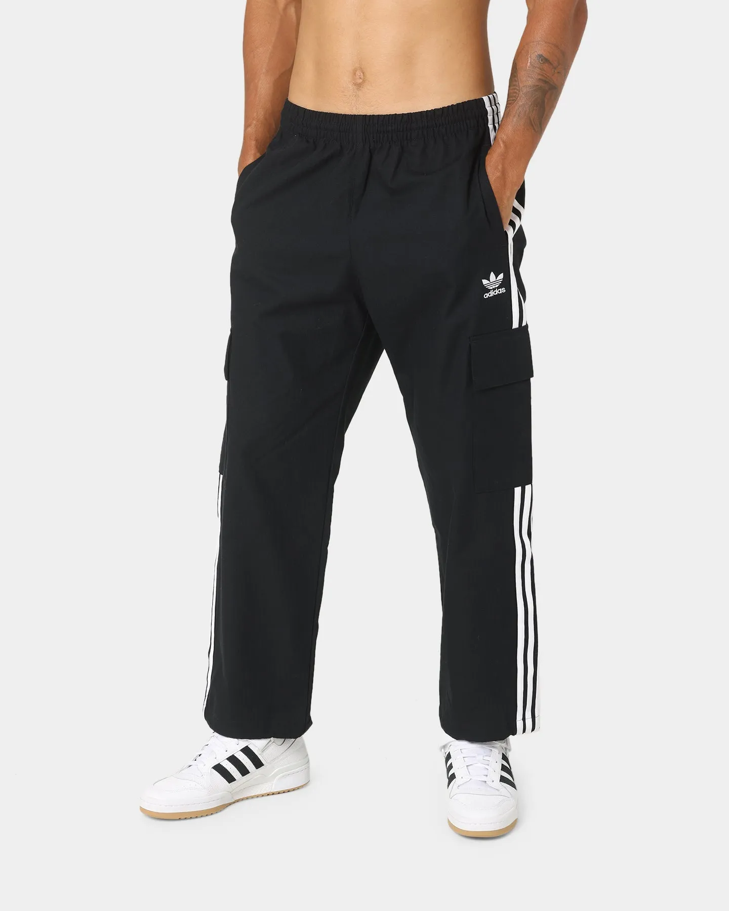 Adidas 3 Stripes Cargo Pants Black