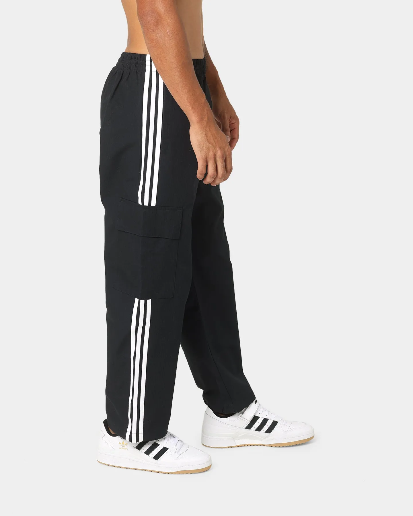 Adidas 3 Stripes Cargo Pants Black