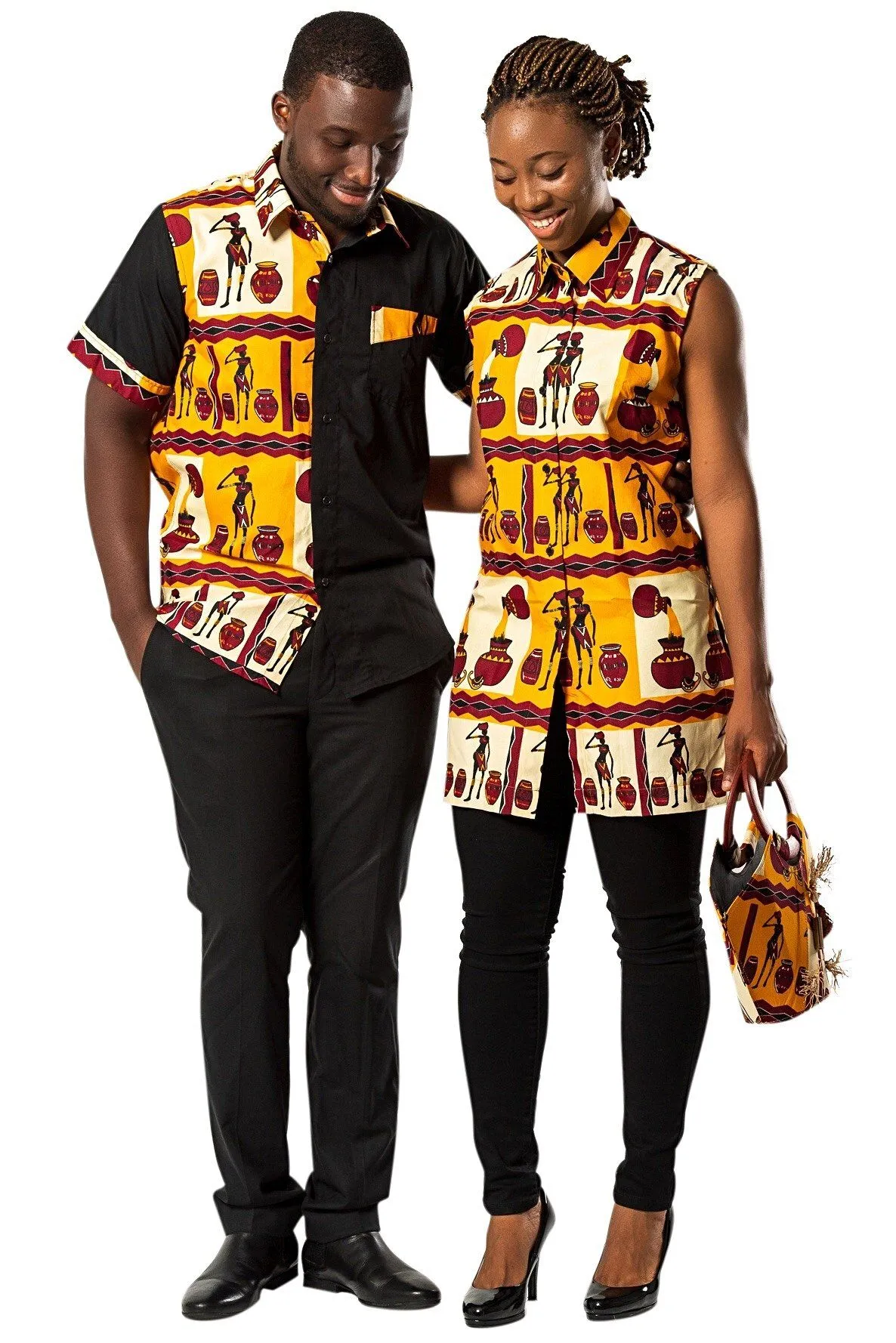 African Print Chike Women's Shirts