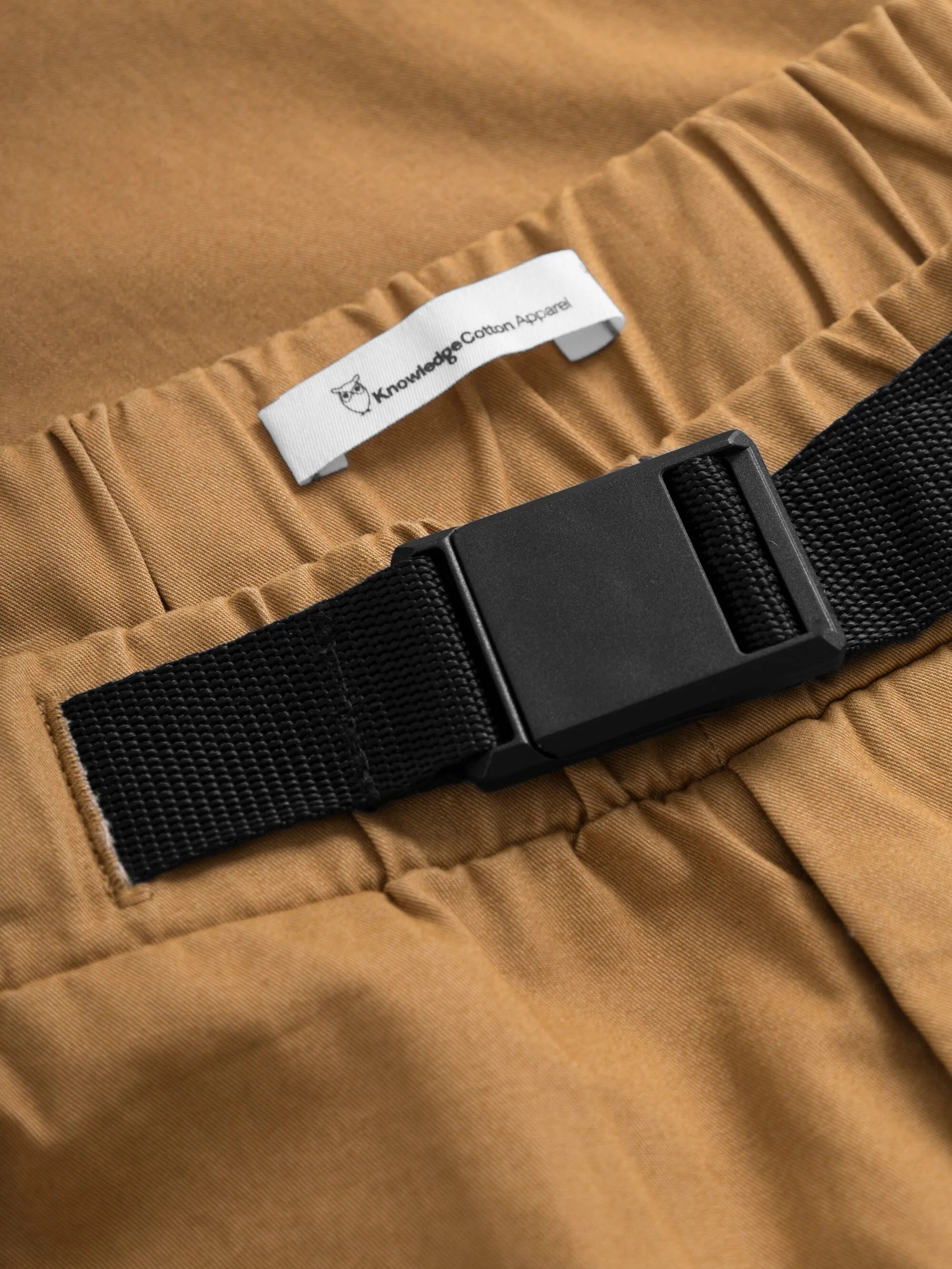 BIRCH hybrid twill belt cargo pants - Brown Sugar