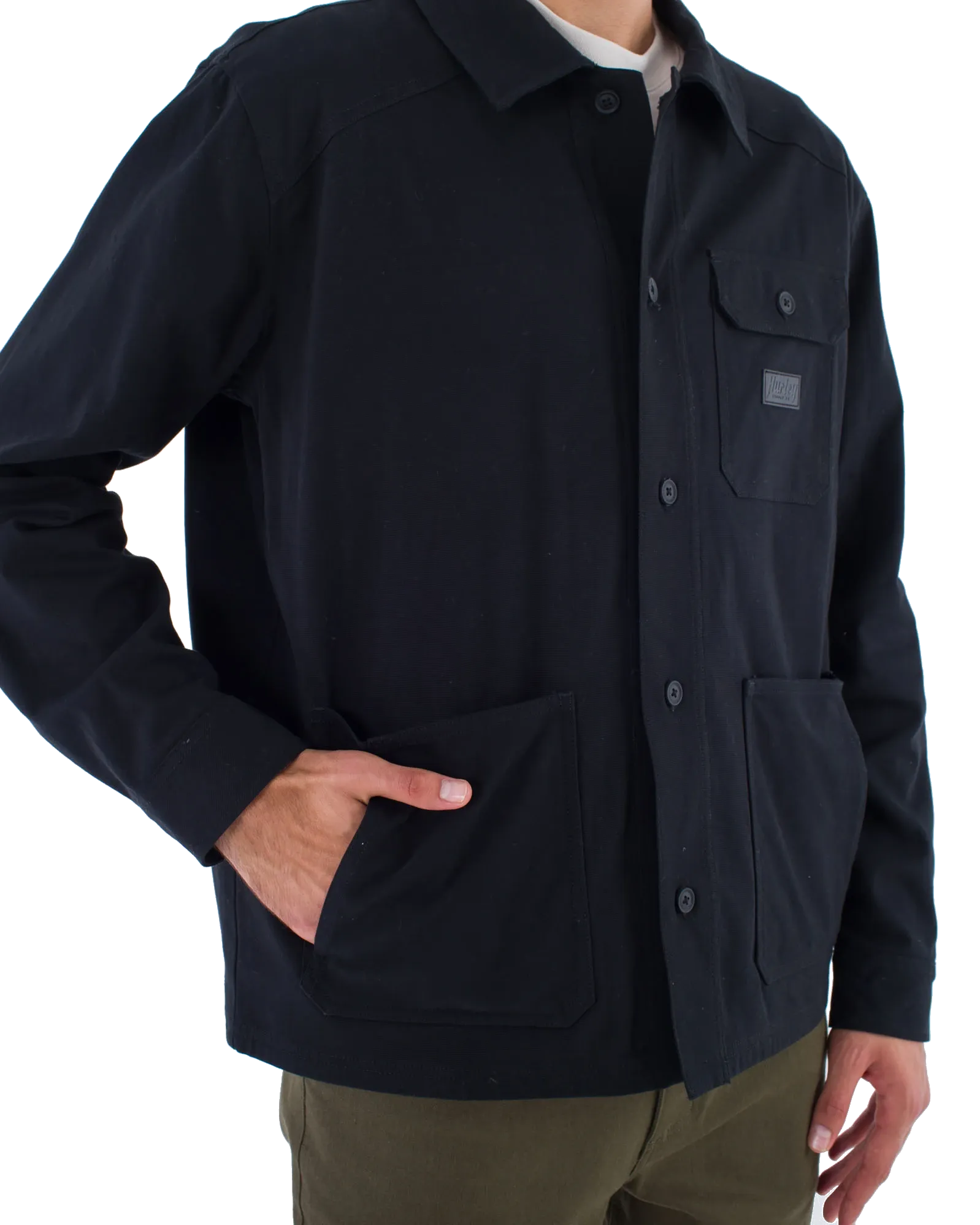 Bixby Flannel Lined Shirt in Black