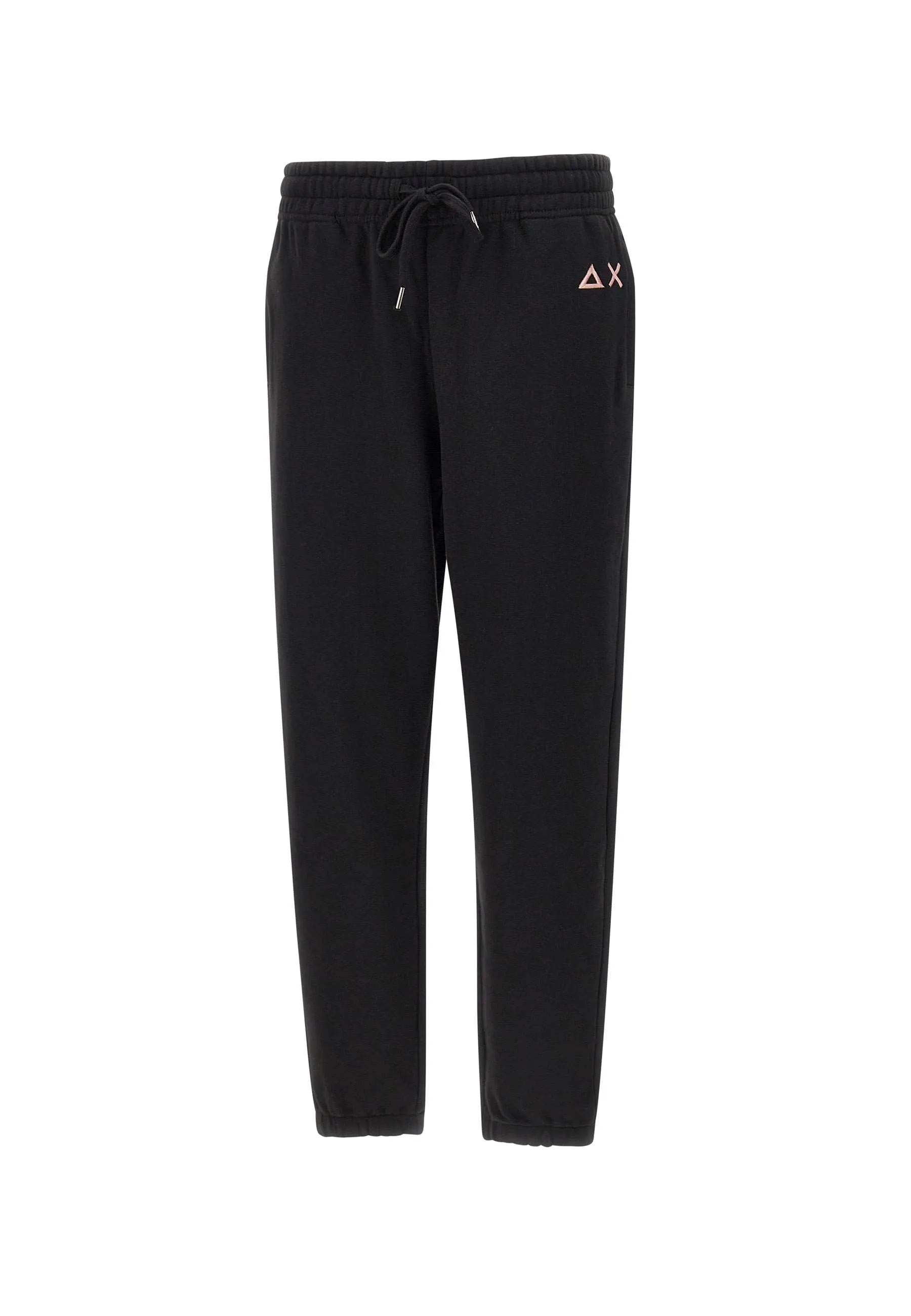 Black Cotton Jogger with Drawstring