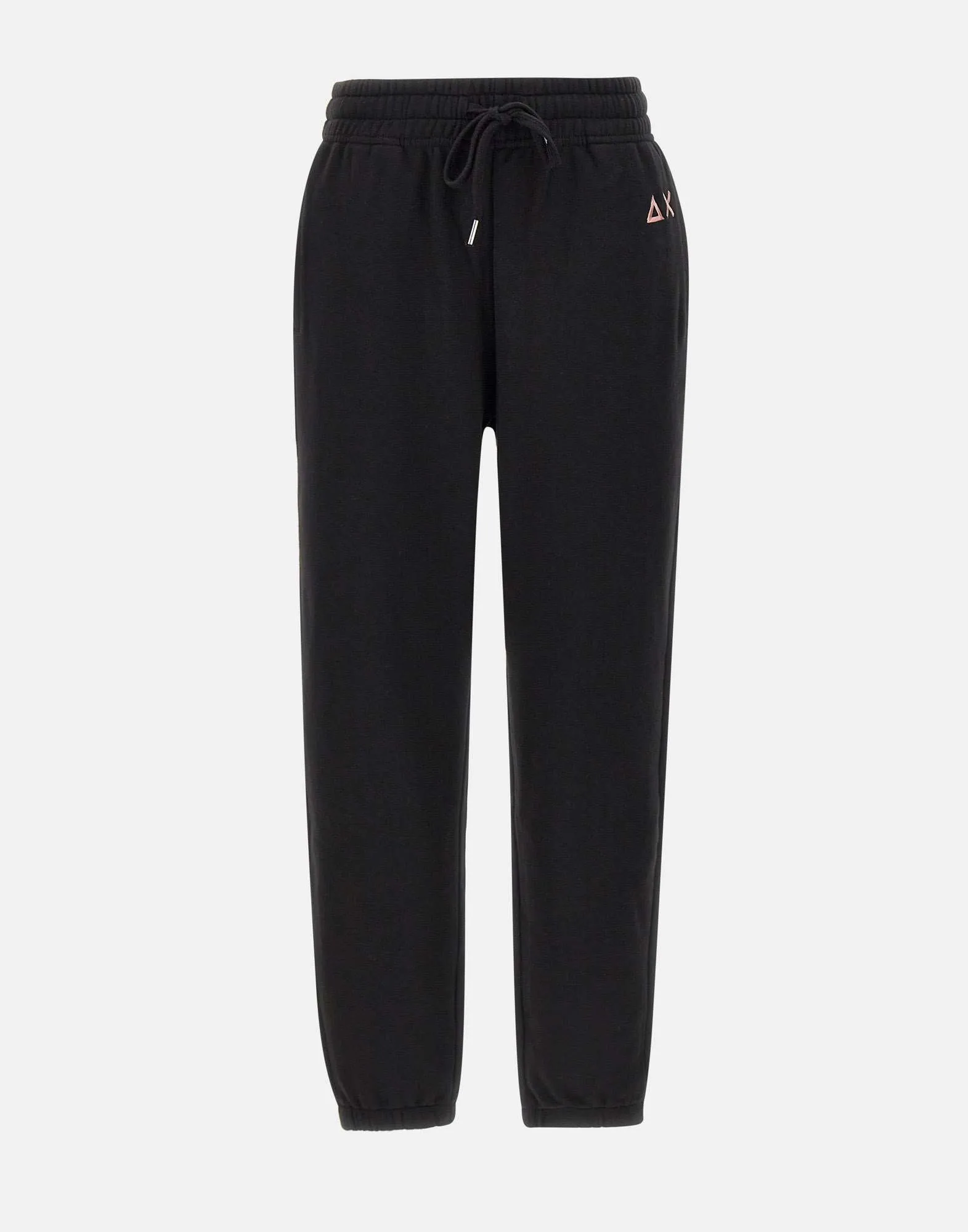 Black Cotton Jogger with Drawstring