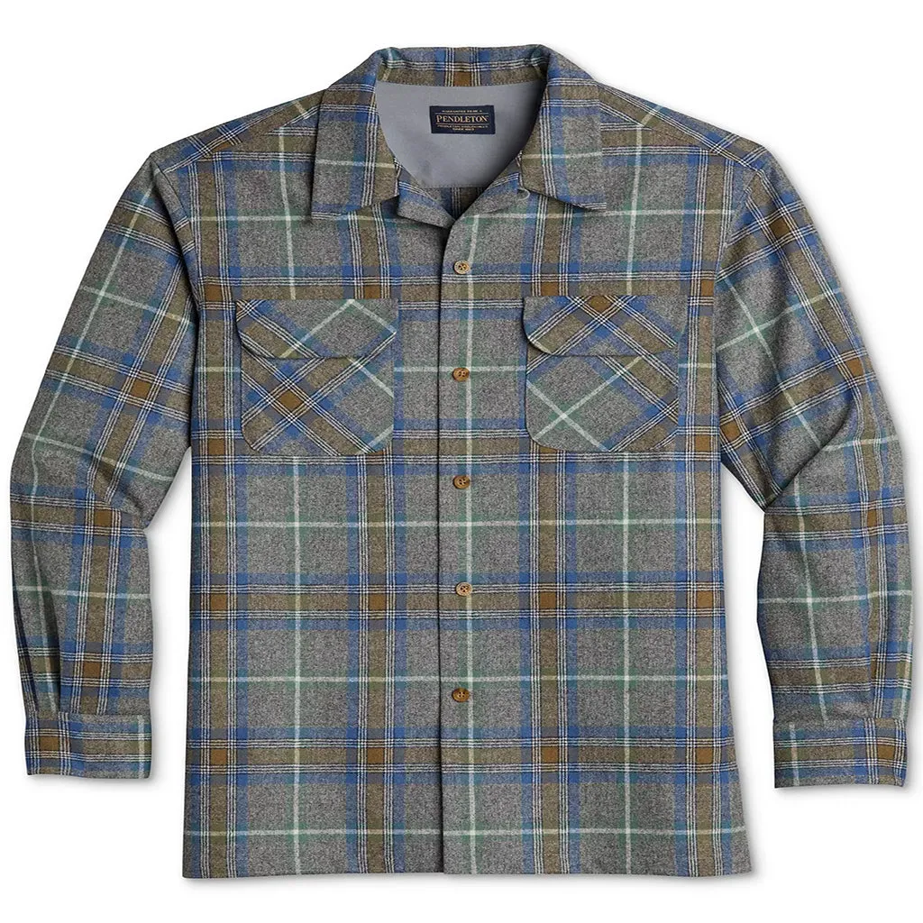 Board Shirt Grey Mix/Green/Blue Plaid 22'