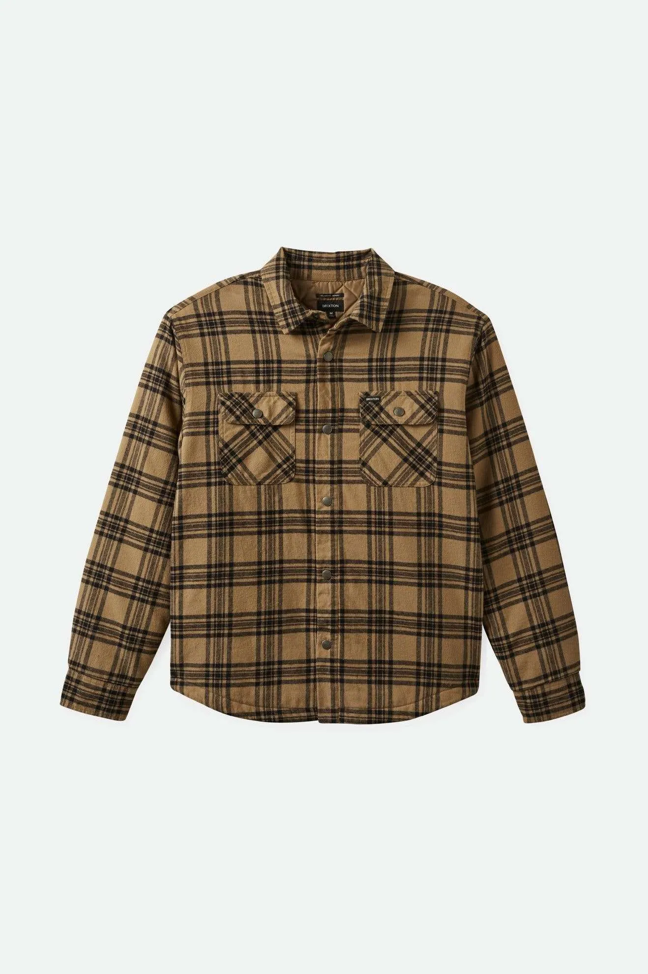 Bowery Quilted L/S Flannel - Woodsmoke/Black