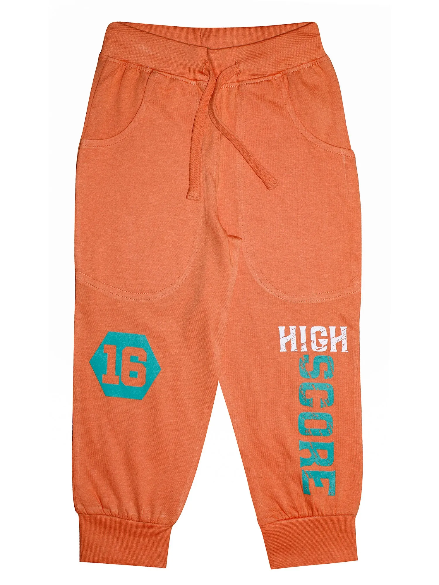 Boys Cotton Track Pants with print