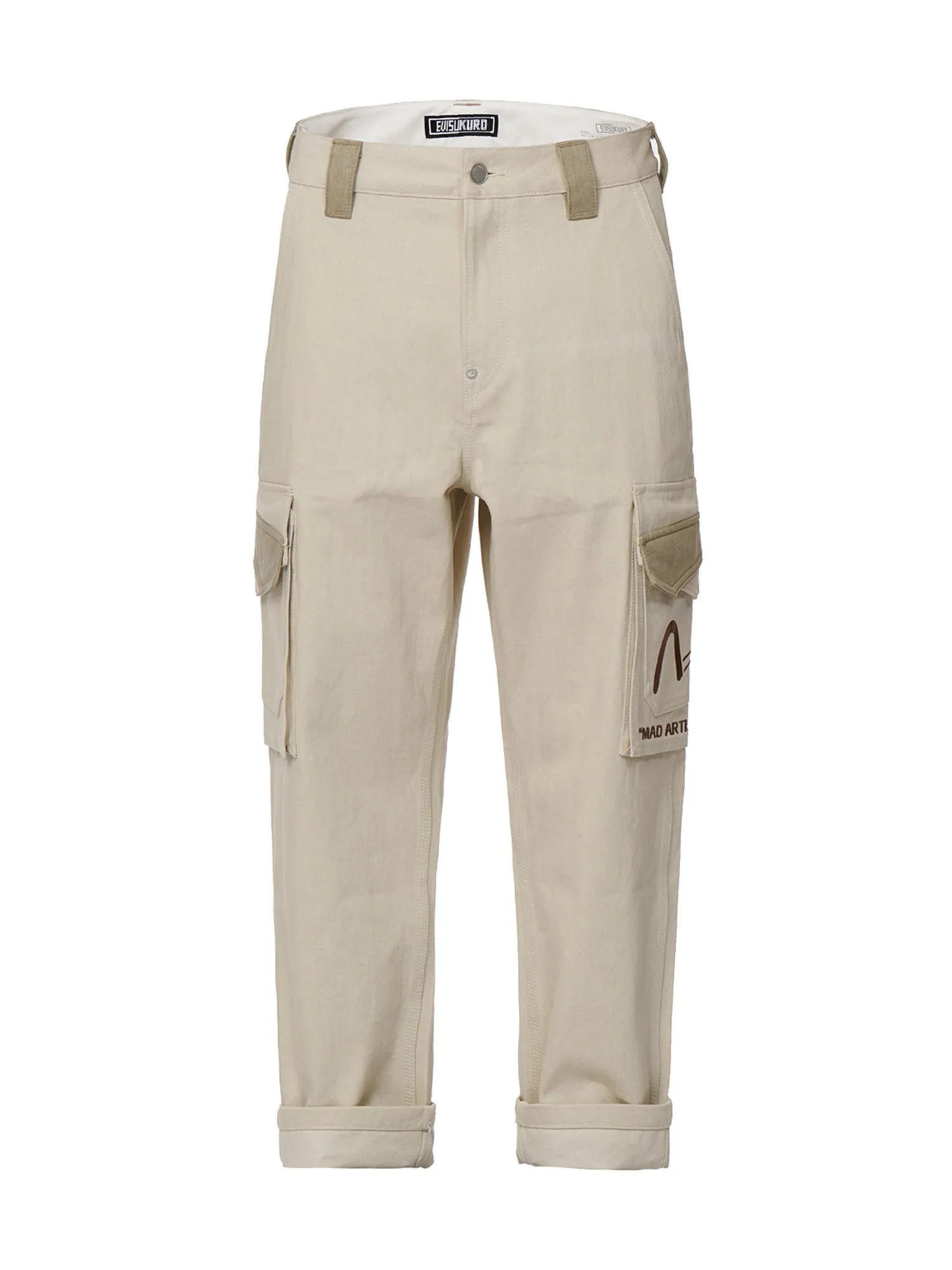 Branding Embroidery Straight-fit Cargo Pants