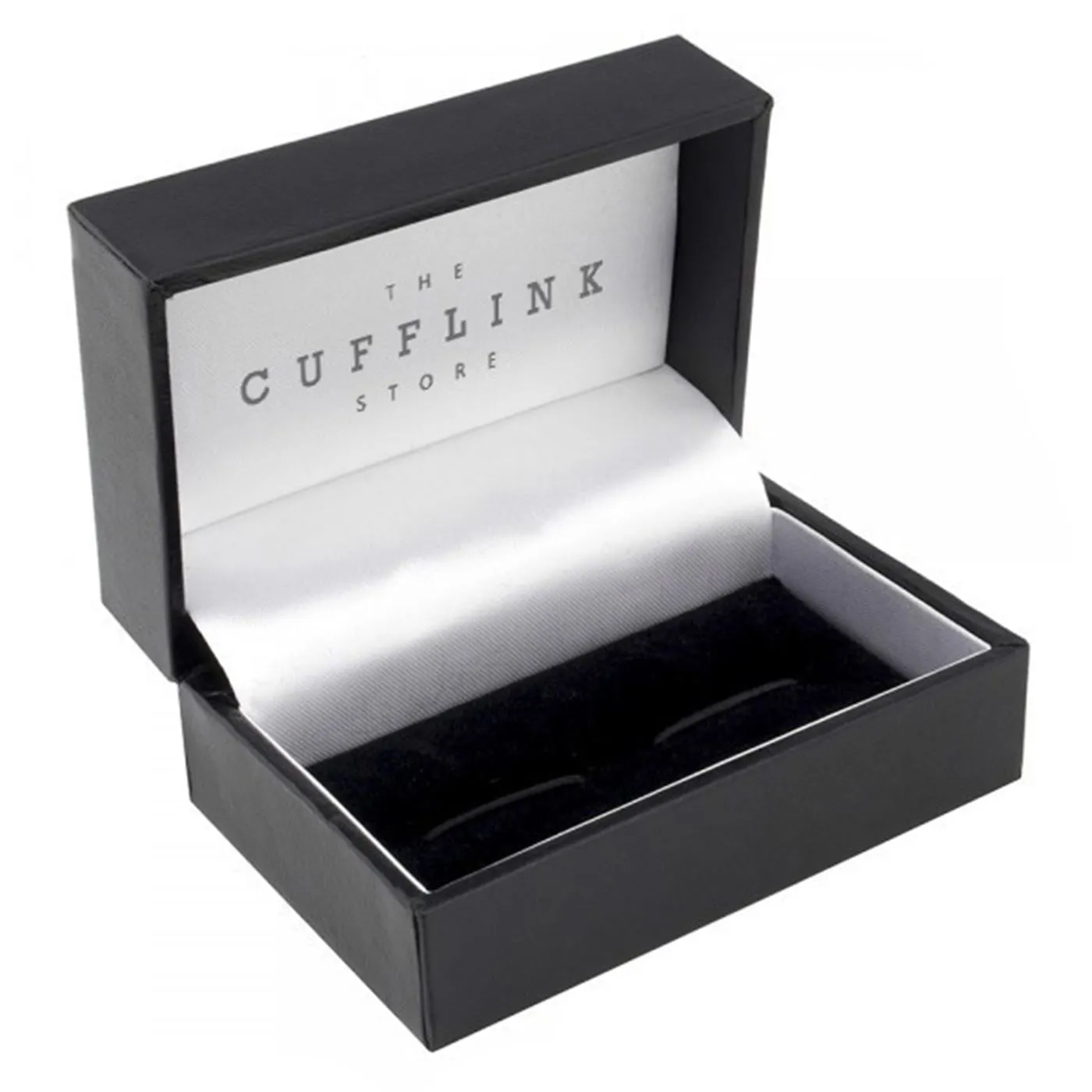 Brushed and Polished Gold Square Cufflinks