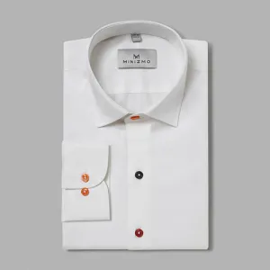 Brute White Dress Cotton Shirt