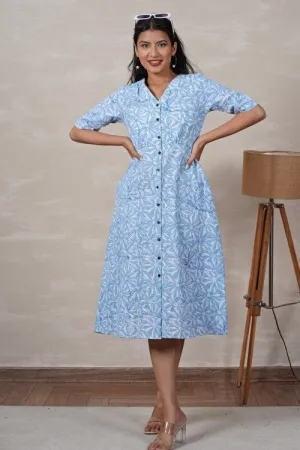 Cinderella Hand Block Printed Dress