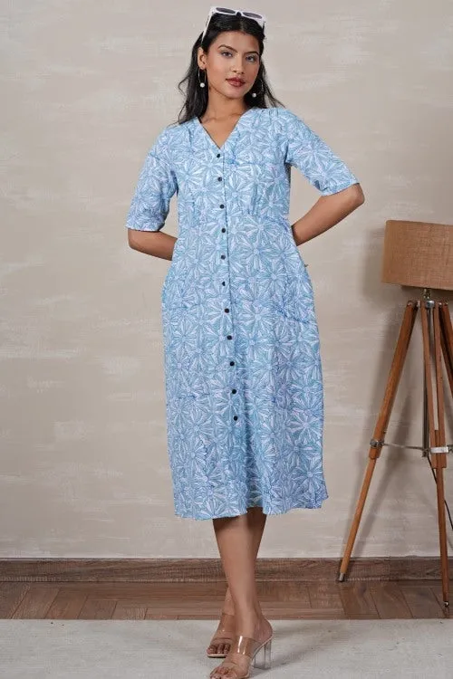 Cinderella Hand Block Printed Dress