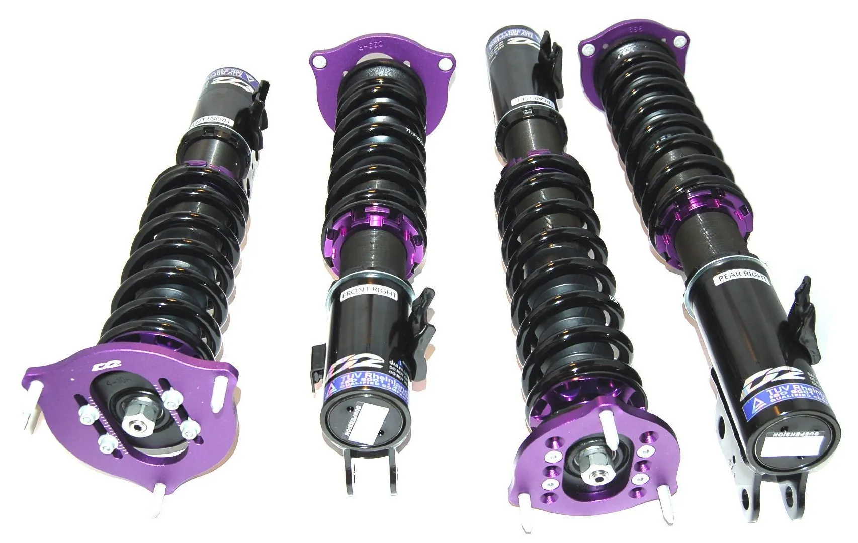 D2 Racing RS Coilovers Pontiac Vibe FWD (03-10) w/ Front Camber Plates