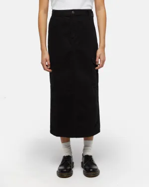 Duck Canvas Cargo Skirt in Black