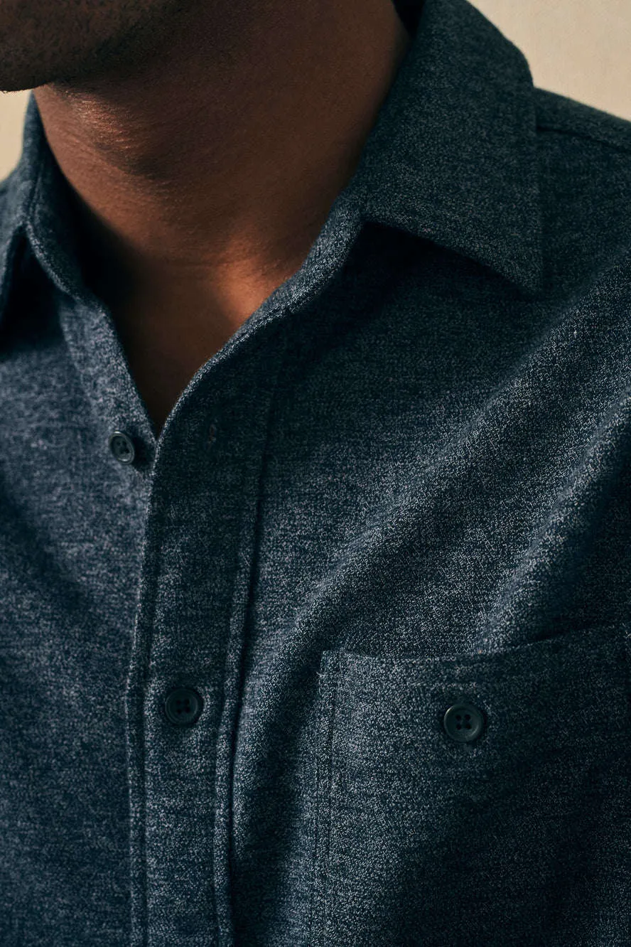 Faherty Super Brushed Flannel in Washed Black