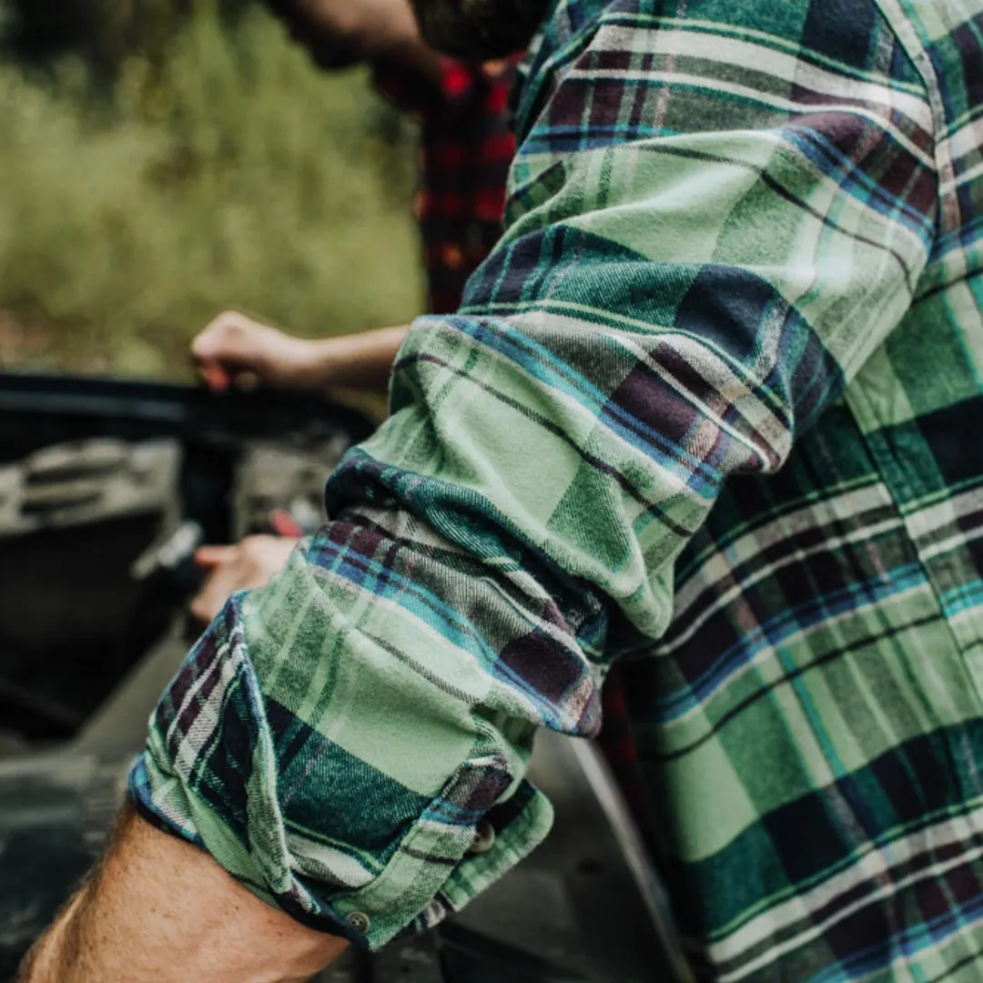 Fairbanks Flannel Shirt | Green Briar