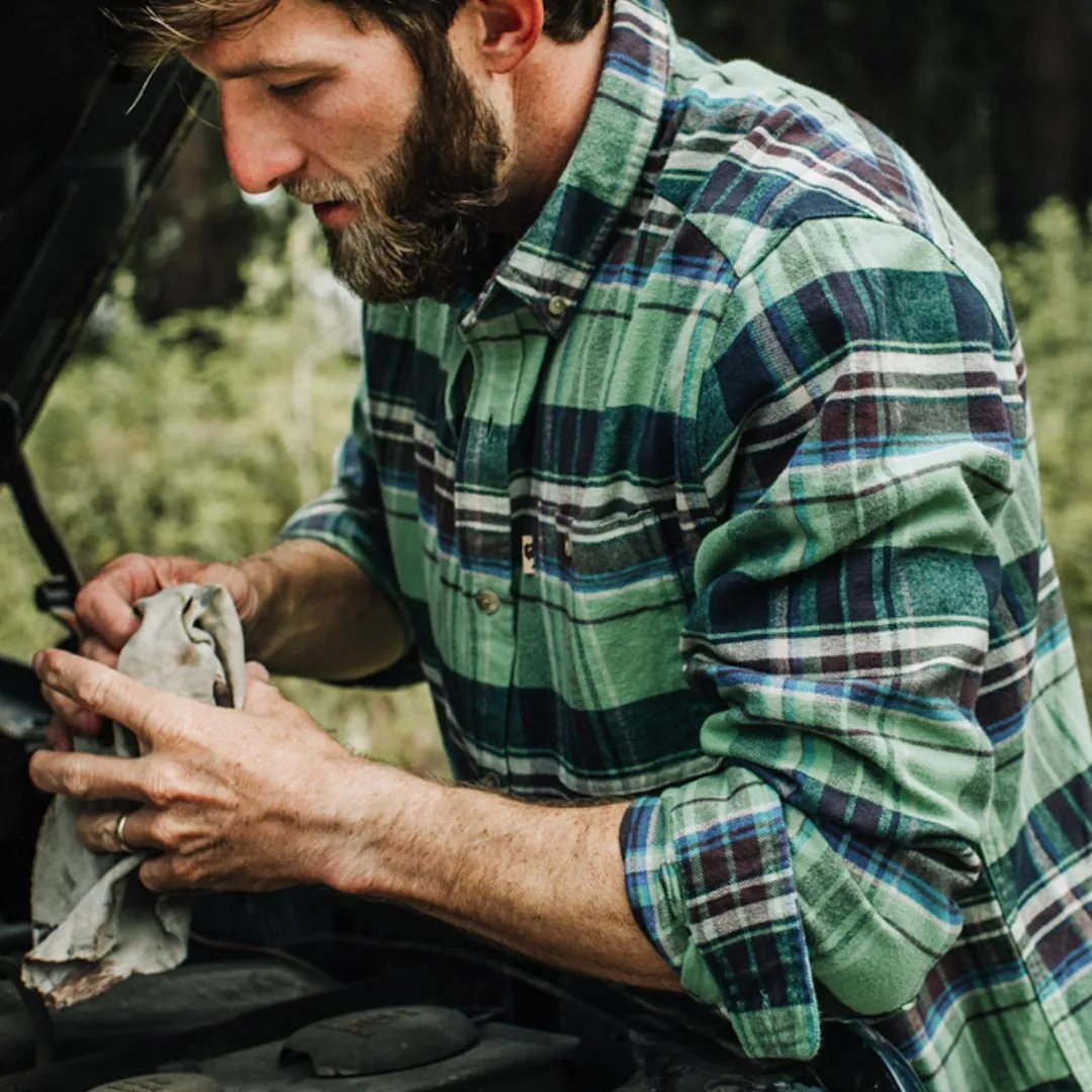 Fairbanks Flannel Shirt | Green Briar