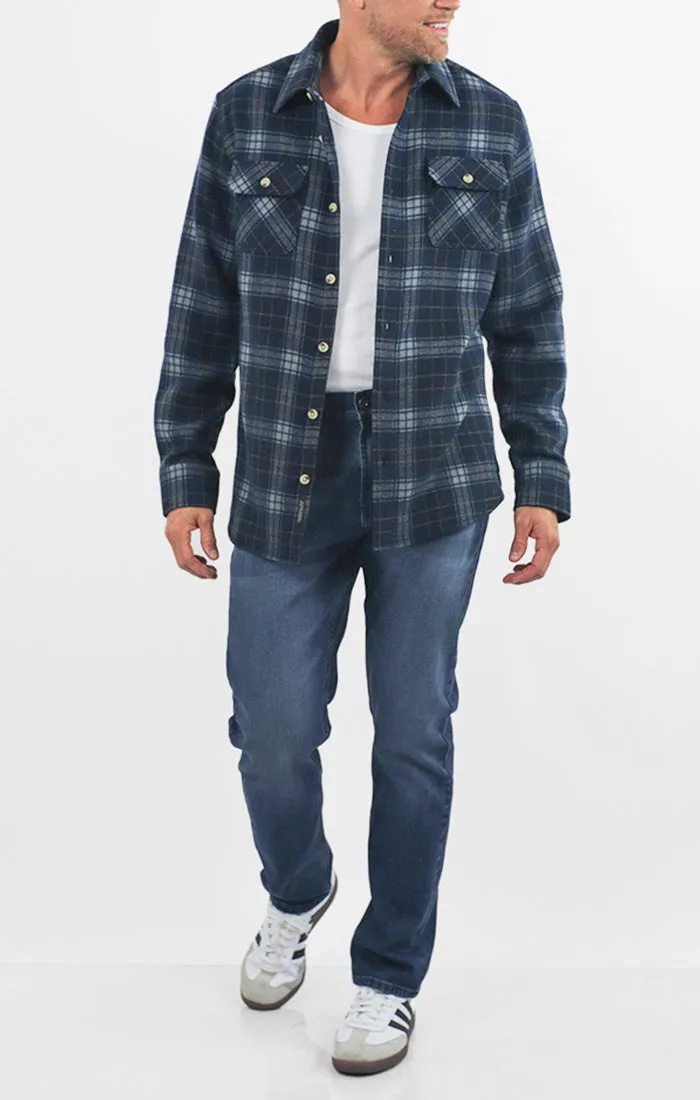 Franklin Stretch Poly Flannel Overshirt