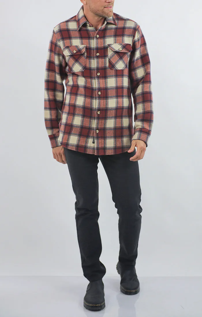 Franklin Stretch Poly Flannel Overshirt