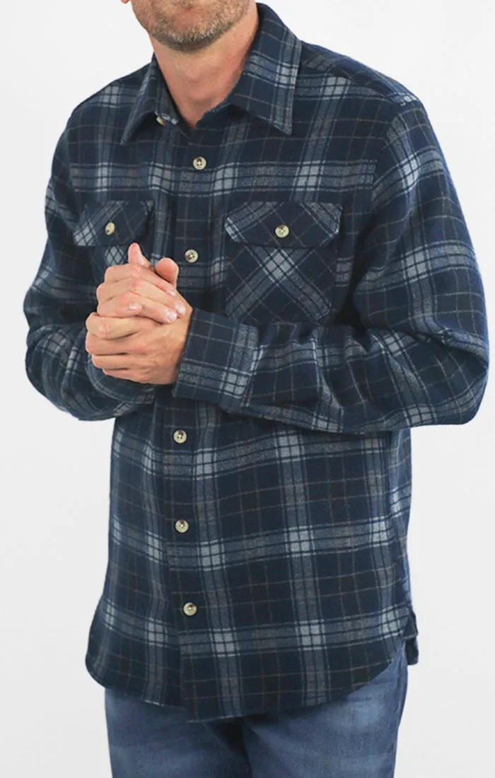 Franklin Stretch Poly Flannel Overshirt