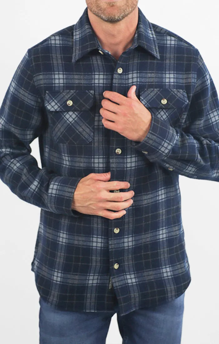 Franklin Stretch Poly Flannel Overshirt