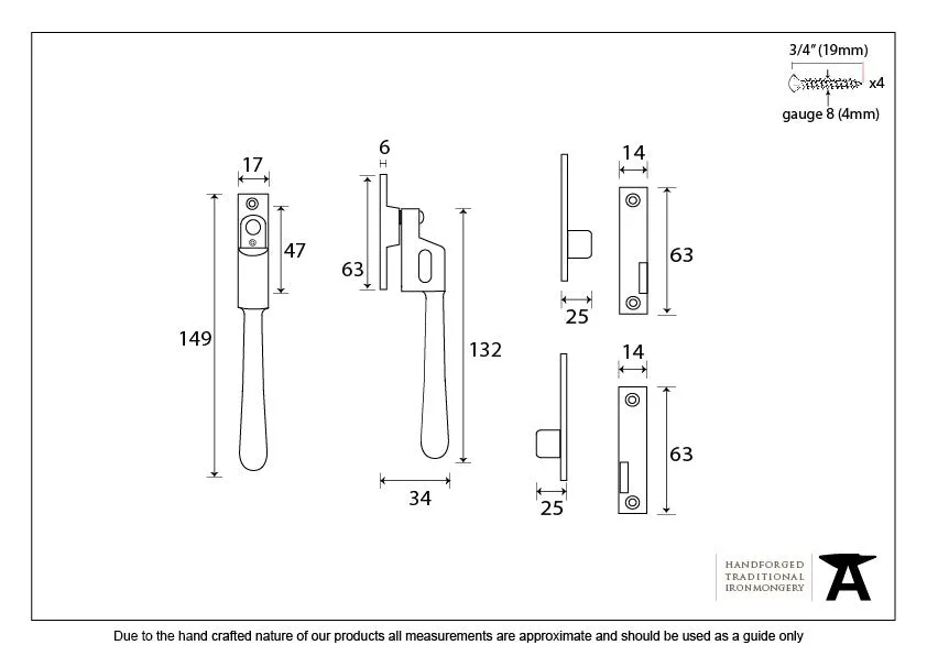 From the Anvil Newbury Casement Night Vent Fastener