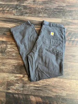 Gray Rugged Flex Flannel Relaxed Fit Work Pant