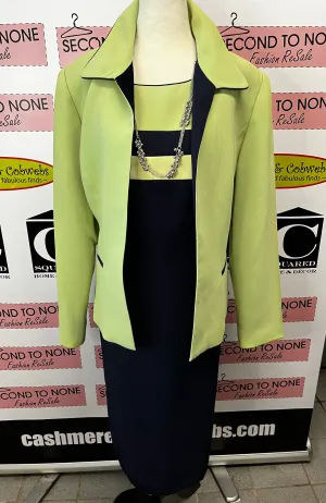 Green Dress & Jacket Set (Size 16)