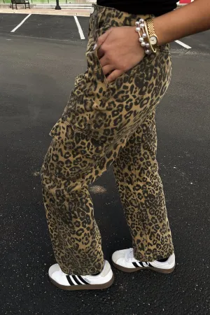 Had A Moment Leopard Cargo Pants