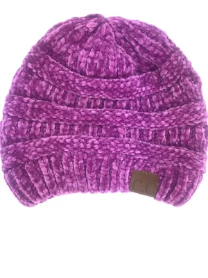 Hat-30 LAVENDER VELOUR BEANIE