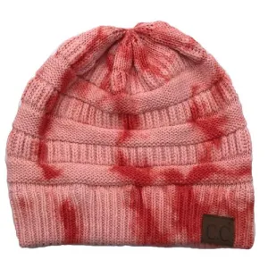 HAT-821 Orange/Peach Tie Dye Beanie