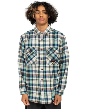 Hueco Classic Flannel Shirt in Chestnut & Mineral