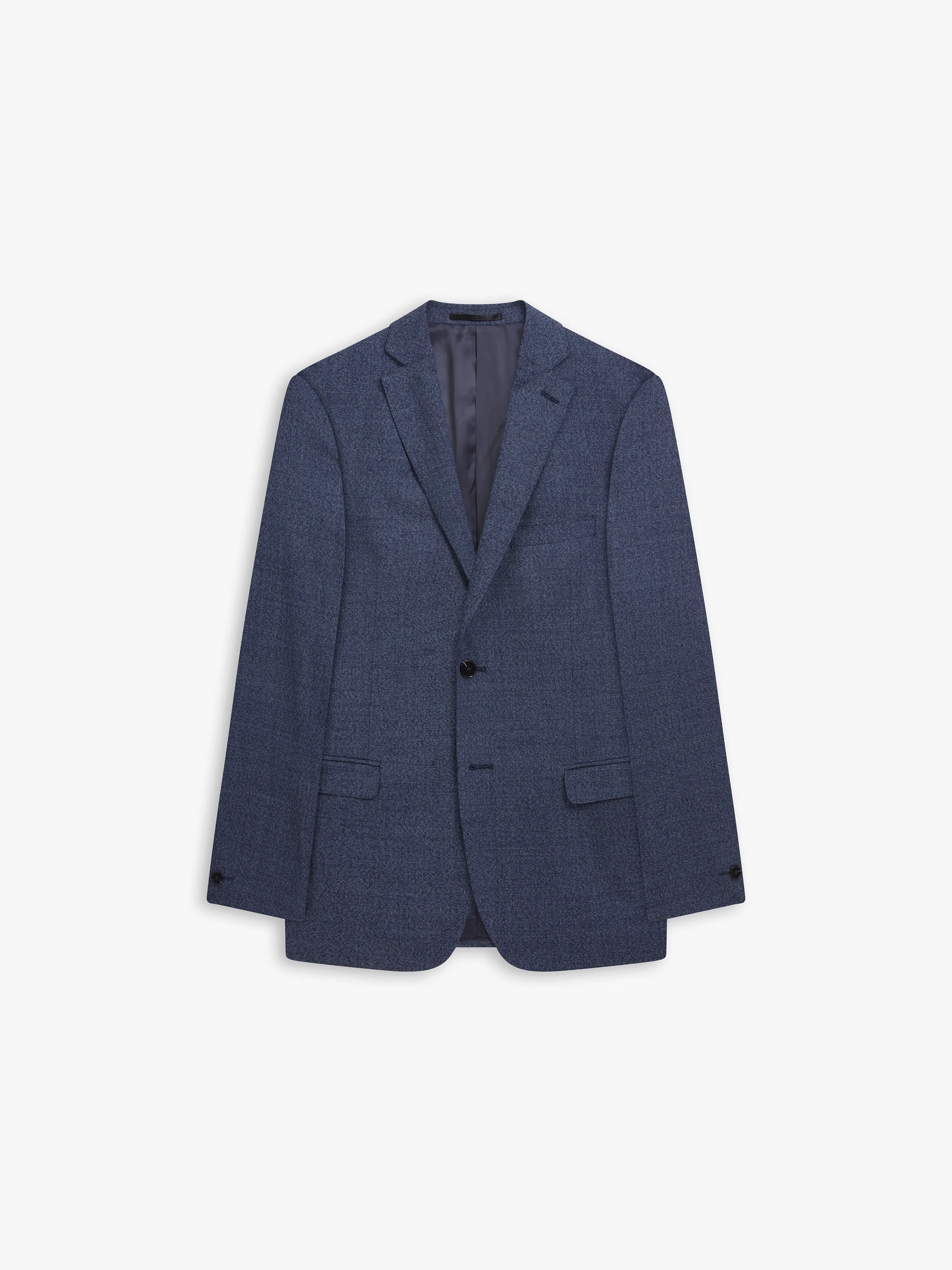 Joel Polywool Skinny Blue Sharkskin Suit Jacket