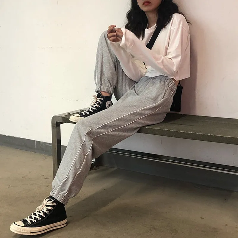 [Korean Style] Jinie Track Harlem Pants