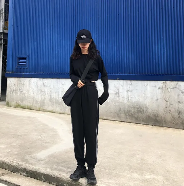 [Korean Style] Jinie Track Harlem Pants