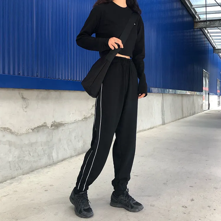 [Korean Style] Jinie Track Harlem Pants