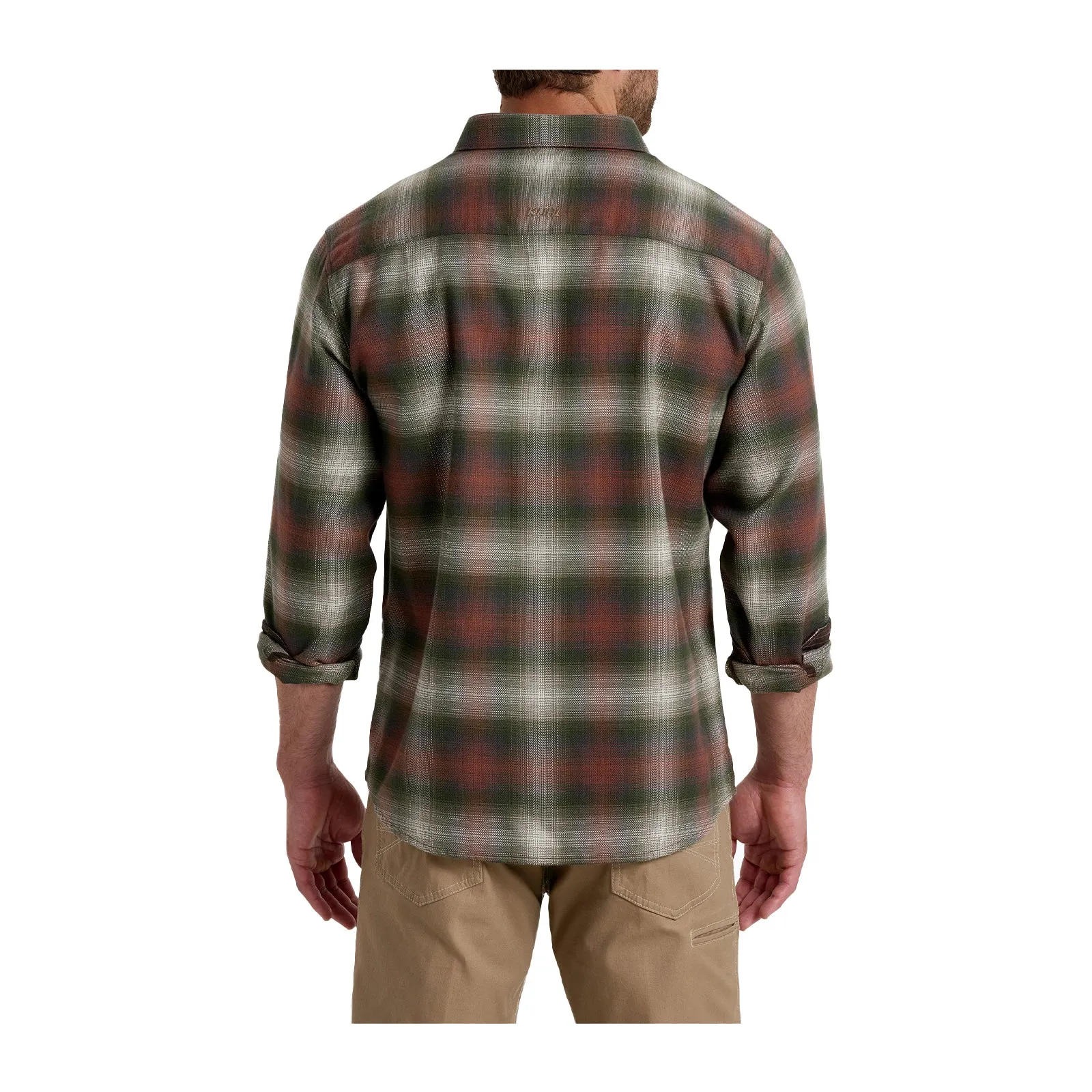 Kuhl Law Flannel Long Sleeve Shirt (Men) - Olive Copper