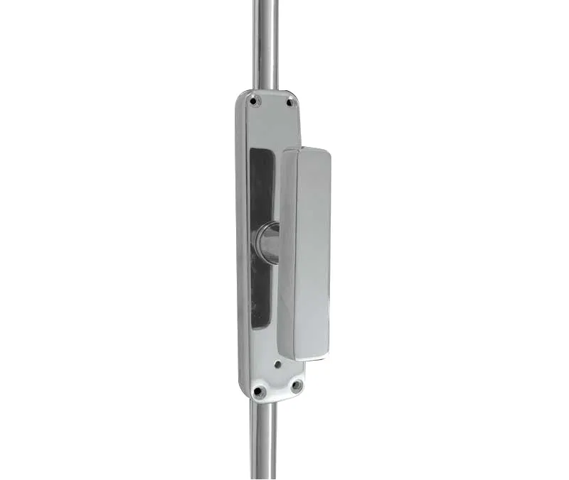 Locking Espagnolette Bolt With Flat T Bar Handle to Suit Maximum Door Height 2400mm c/w Allen Key Lock