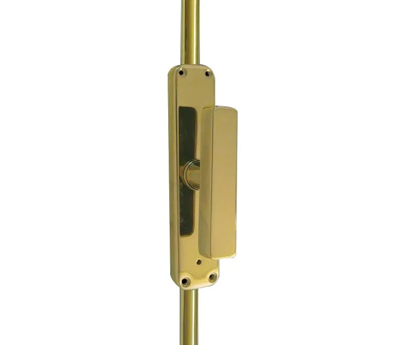 Locking Espagnolette Bolt With Flat T Bar Handle to Suit Maximum Door Height 2400mm c/w Allen Key Lock