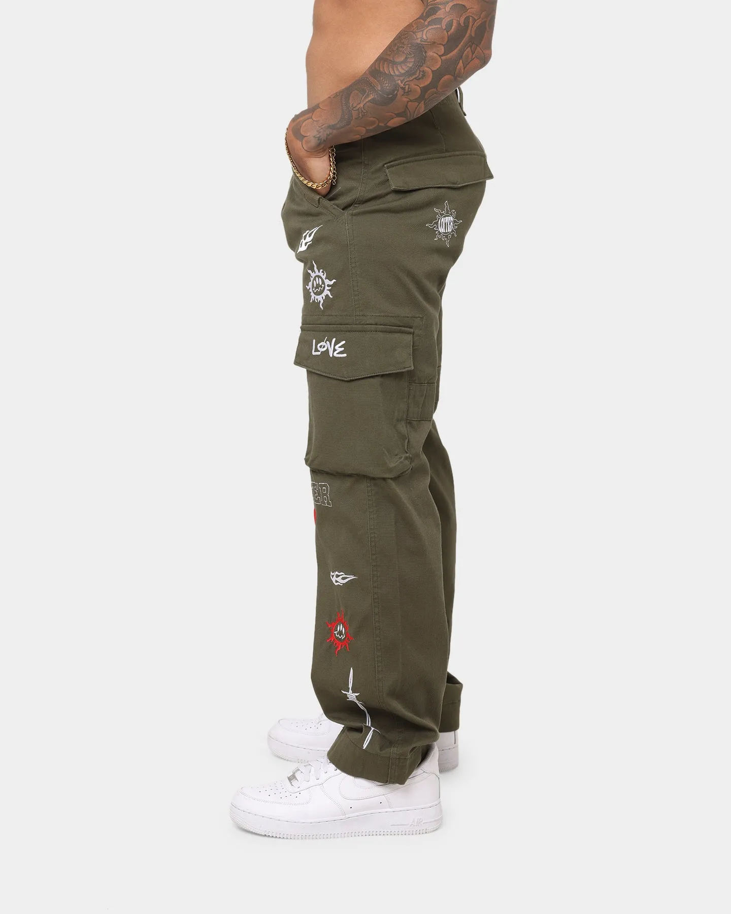 Loiter Sketch Cargo Pants Khaki