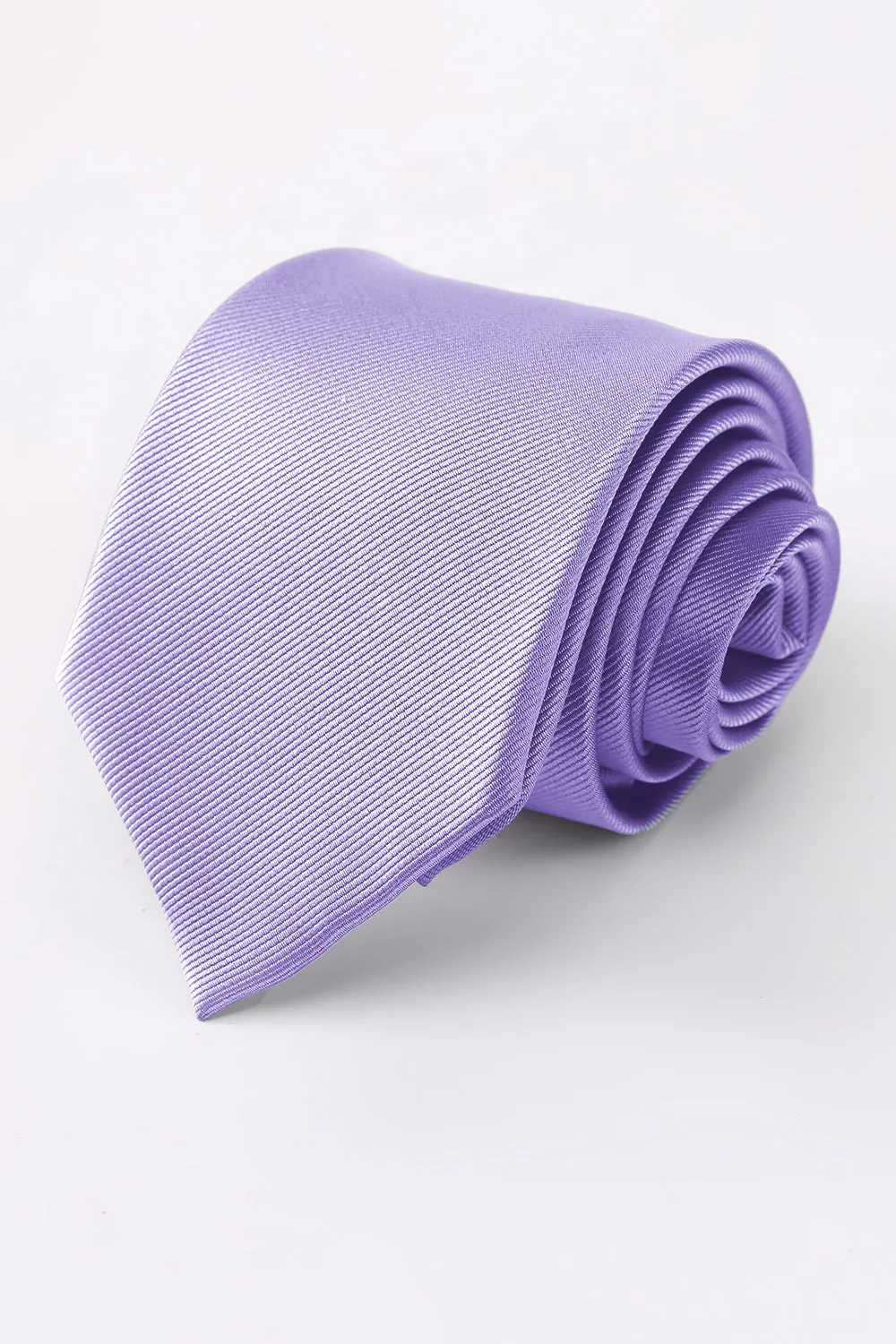 Men's Grey Solid Formal Satin Wide Tie For Wedding