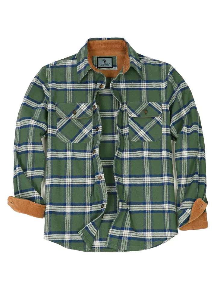 Men's Timberline Midweight Flannel Shirt,8oz