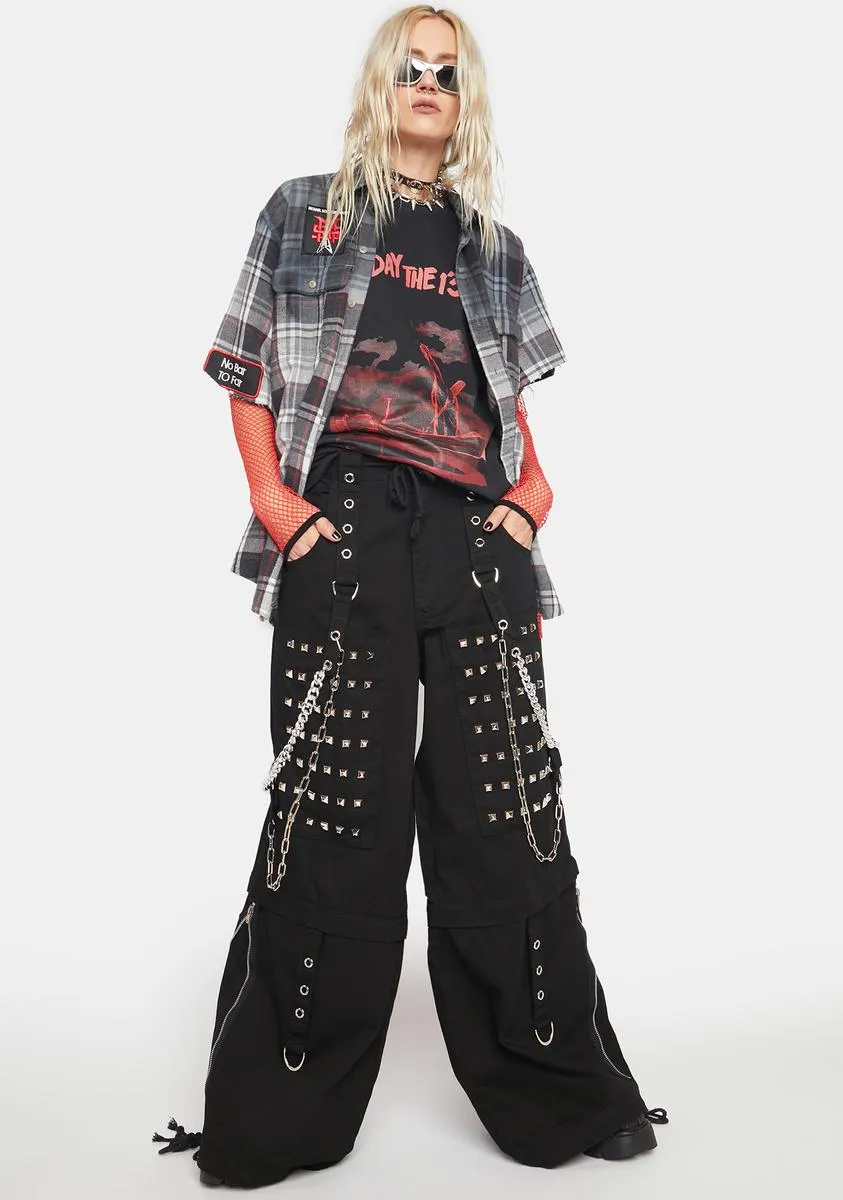 Monster Stud Wide Leg Pants