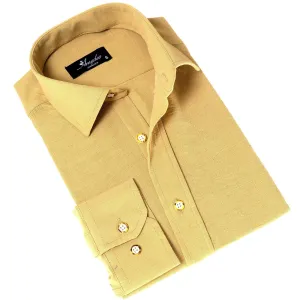 Mustard Luxury Linen Tailor Fit Shirt