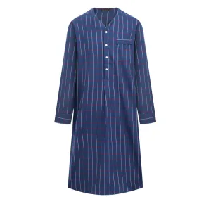 Noble Mount Mens Nightshirt - 100% Cotton Flannel Mens Nightshirts for Sleeping