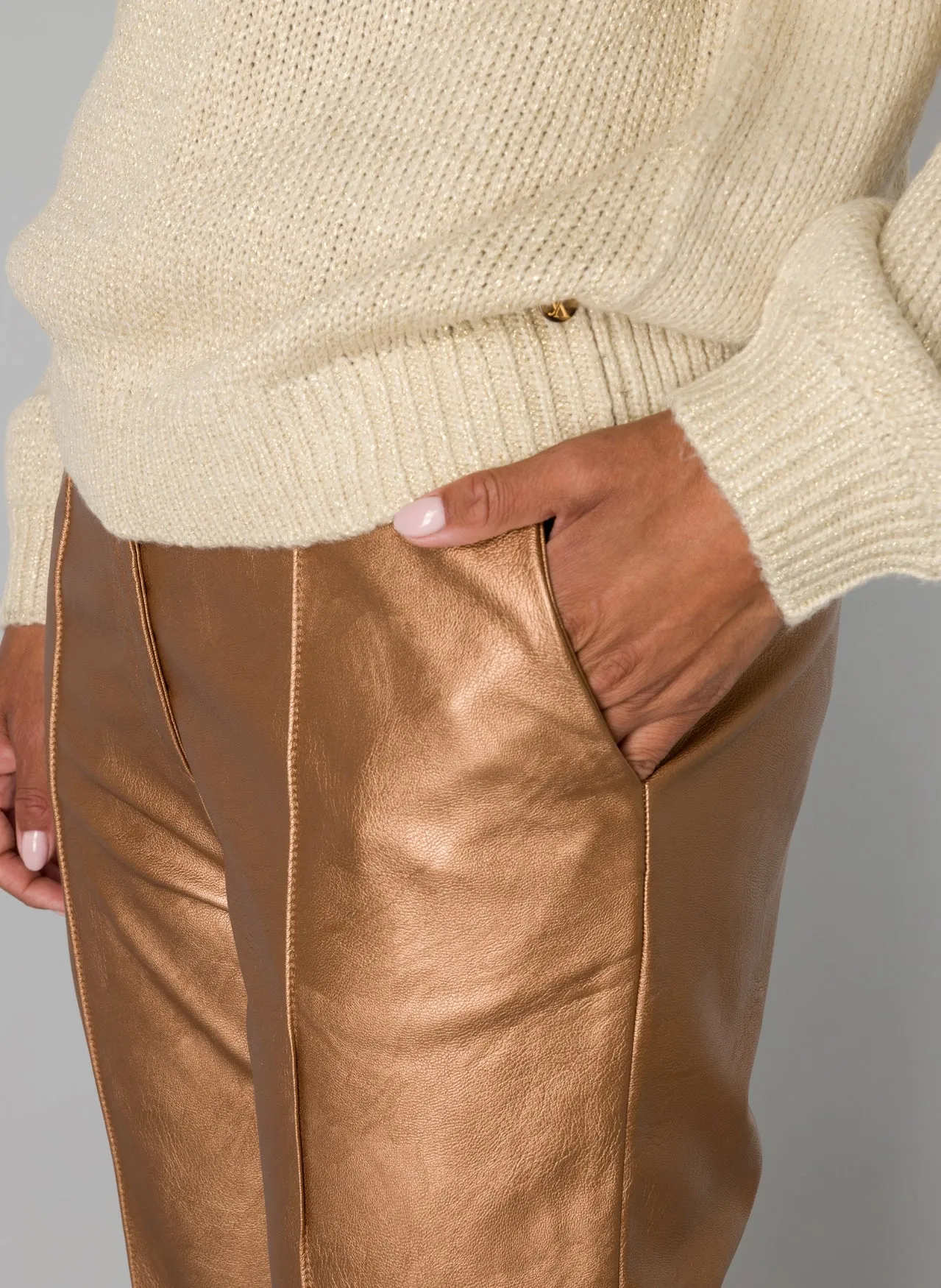 Oletta Pleather Pants