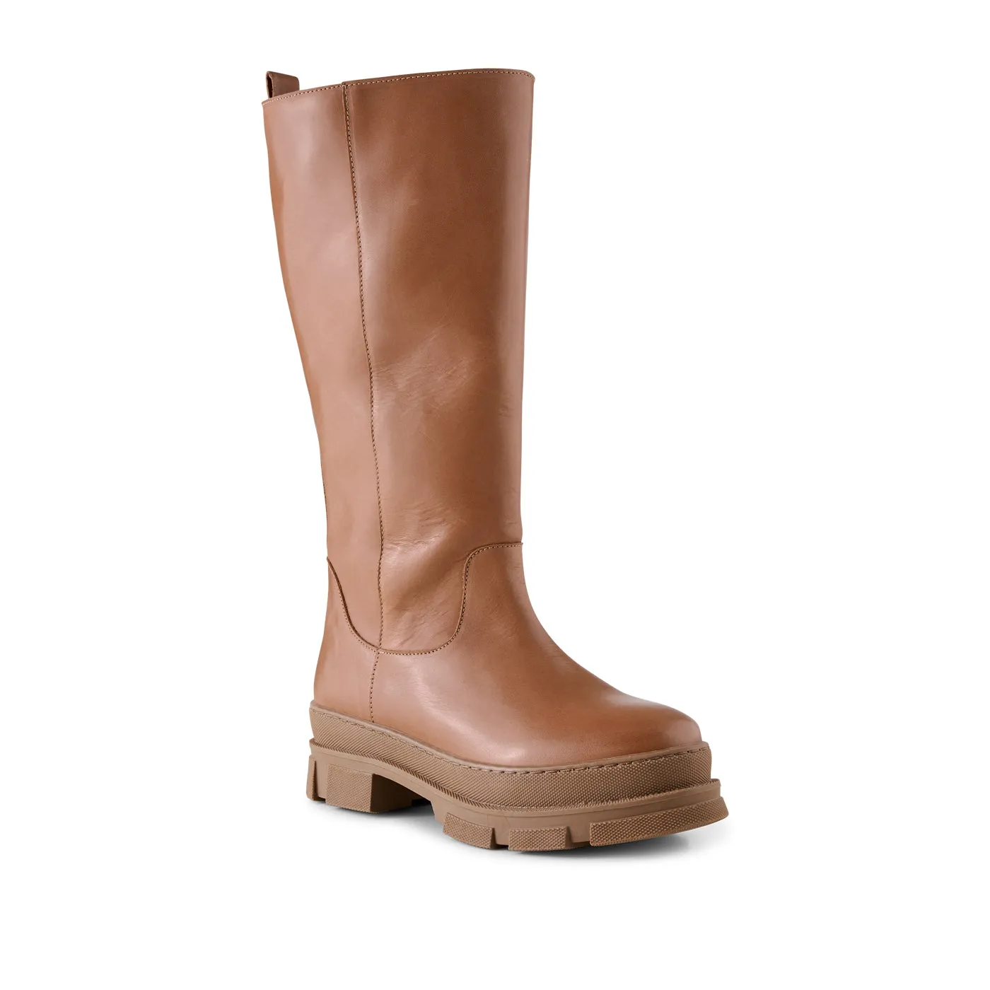 Olga boot leather - Tan