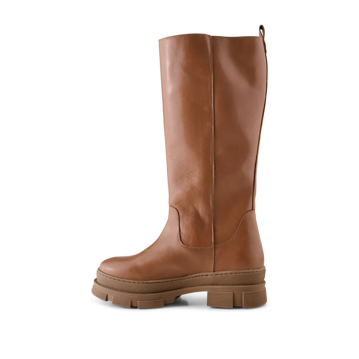 Olga boot leather - Tan